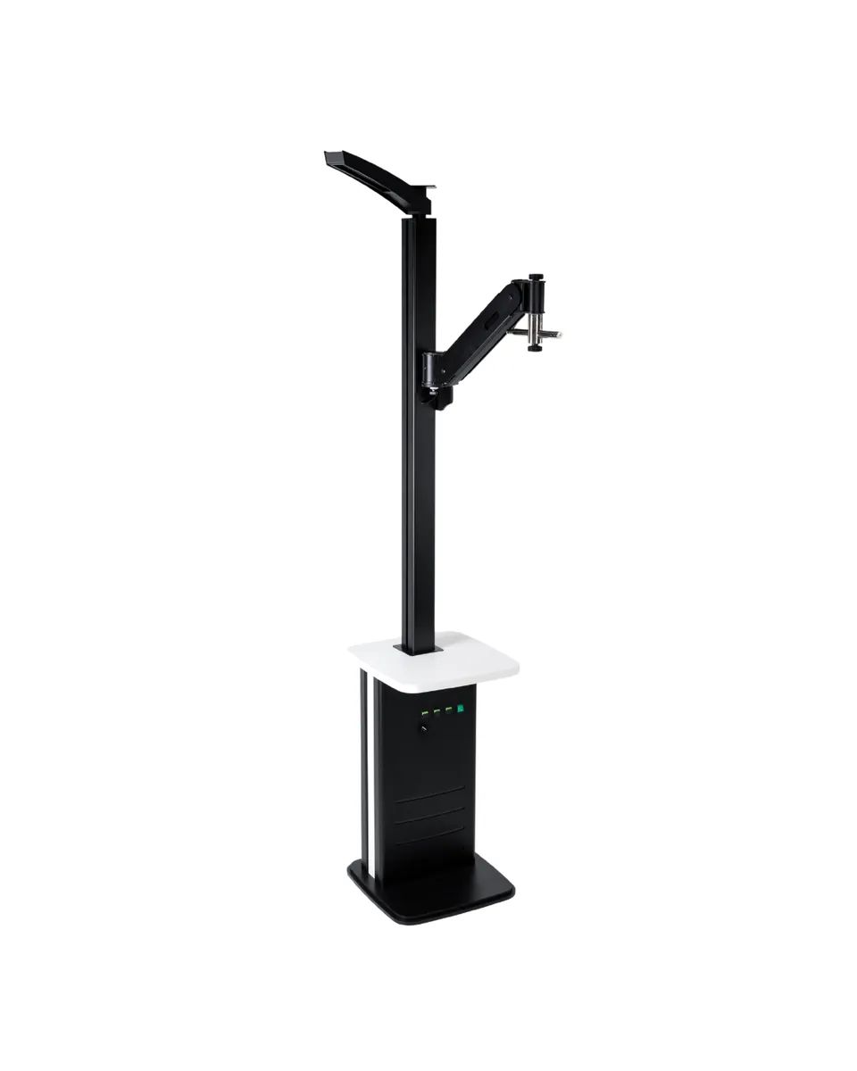 Medinstrus Tower-Plus, vue de trois quarts avec bras de réfracteur